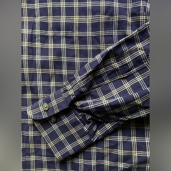 Orvis 2Pc Bundle Mens Large Cotton Plaid Checker Long Sleeve Button Down Shirts - Picture 5 of 10